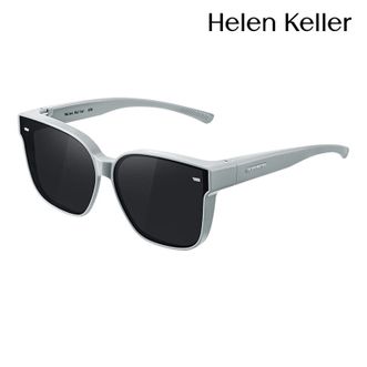 海伦凯勒（Helen Keller）  王一博同款 太阳眼镜 近视专用套镜 男女款 防紫外线 偏光太阳镜 开车墨镜 TAC镜片 中性风 HT003