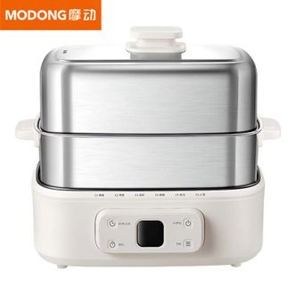 摩 动/modong  电蒸锅  18L大容量多功能电蒸锅24小时预约 8H保温 304不锈钢多用途一体机  MD-DDZ52