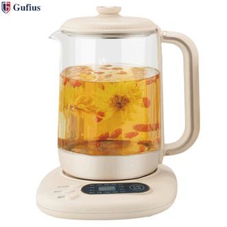 古菲斯（GUFIUS）  1.8L养生壶电水壶果茶花茶煮茶器电茶壶 家用电器烧水壶电开水壶煮茶壶电热水壶GFYH-1818米白