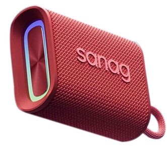 赛那/sanag  蓝牙音箱无线音响便携式低音炮户外露营骑行跑步超低音家用办公迷你防水设计 红色