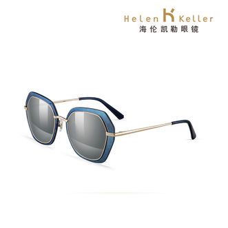 海伦凯勒（Helen Keller）  墨镜炫彩太阳镜女款 出行搭配墨镜 偏光时尚太阳镜女士  H8718