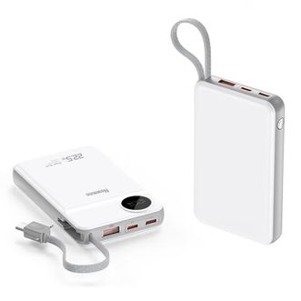 纽曼  10000毫安大容量小巧便携3C认证可上飞机高铁自带线移动电源AL25 精简版