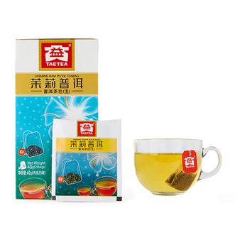 大益  茉莉花茶普洱生茶袋泡1.6g*25袋 出差家用便携自饮随时可泡