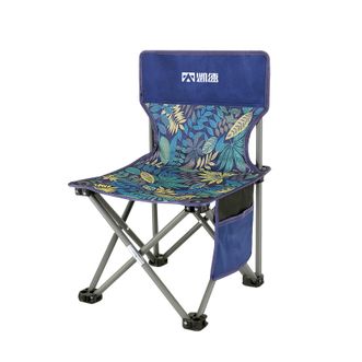 凯速（KANSOON）  户外便携折叠靠背椅 藏青色树叶