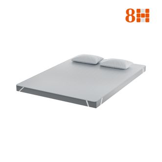 8H  天然亚麻 天丝软凉席套装  AAA级 抗菌 防螨 凉席 150X200CM 亚麻凉席 冰丝席子  灰色  LD10