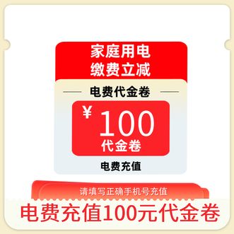 电e宝  电费代金券100元