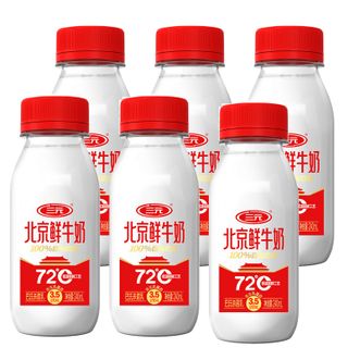 三元（SAN YUAN）  北京鲜牛奶 72度杀菌240ml*6瓶