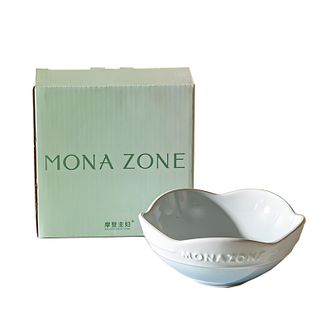 摩登主妇  法式花型碗  5.5英寸 蓝色款  甜品水果饭碗餐具