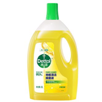 滴露/Dettol  地板清洁除菌液柠檬2L