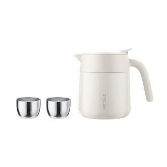 德世朗（DESLON）  316L不锈钢水性陶瓷内胆茶仓水杯一体收纳不占地半日闲茶具套装长效保温A DBRX-TZ008A