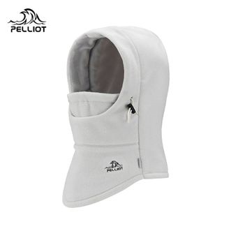 伯希和  防寒面罩户外帽子男女冬季加厚抓绒保暖防风骑行登山 海鸥灰
