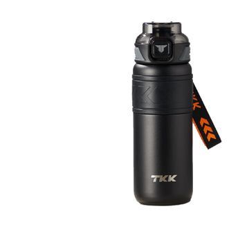 TKK  迈越保温杯茶水分离泡茶水杯子不锈钢大容量运动壶700ml 玄铁黑 TKK2025