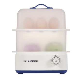 SCHNEIDER  多功能锅电蒸锅双层迷你小蒸锅元气早餐小方盒 SWK-XDL01