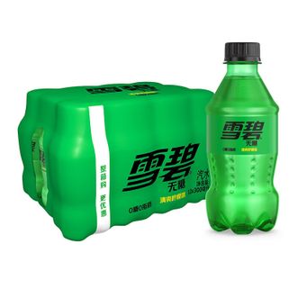 可口可乐  雪碧无糖零卡汽水300ml*12瓶含气饮料