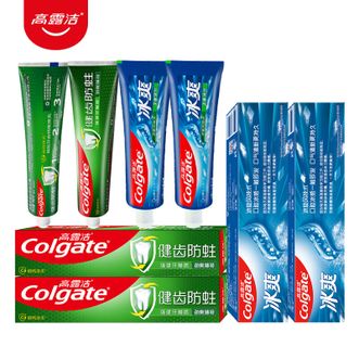 高露洁（Colgate）  健齿防蛀超爽薄荷牙膏140克*2支+冰爽薄荷120g*2支
