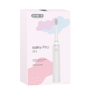 舒客Saky舒客电动牙刷声波电动情侣自动软毛非充电防水震动牙刷H1电动牙刷奶油白