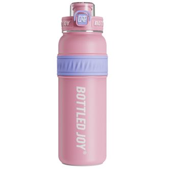 吨吨BOTTLEDJOY  保温畅吨吨保温杯316不锈钢儿童保温杯学吨吨杯 粉浪社1000ml   D18