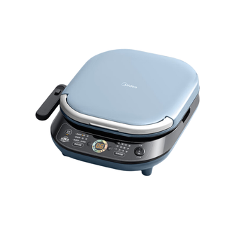 美的/Midea  电饼铛 上下盘可拆 家庭用双面加热加深 大尺寸烙饼锅煎饼三明治早餐机蒸汽煎烤机 电饼档JKS3072