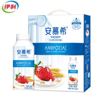 伊利  安慕希常温酸奶草莓燕麦味200g*10瓶