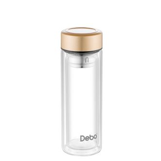德铂Debo 穆里纳水杯直觉杯耐热双层玻璃杯320MLDEP-781