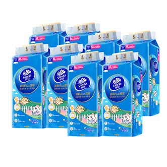 维达  抽纸 线条小狗超韧PLUS悬挂式挂抽 M码大尺寸擦脸擦手 空气感棉柔 棉感柔厚3层280抽*8提整箱