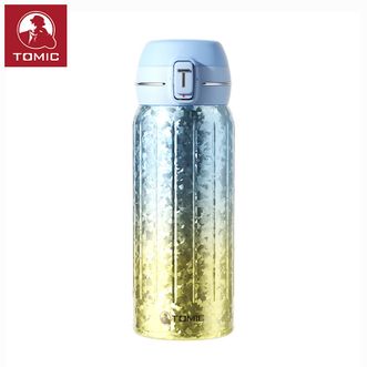 特美刻（TOMIC）  纯钛保温杯商务轻奢弹盖钛杯茶杯 400ml