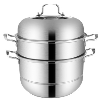 翰乐  不锈钢三层蒸锅32cm