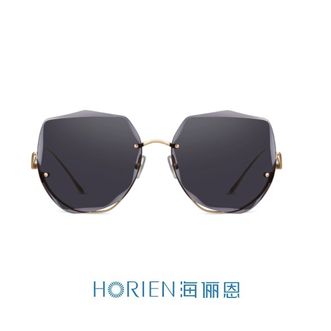 海俪恩（HORIEN）   墨镜女太阳镜可配有度数带防紫外线开车太阳镜N6902N02