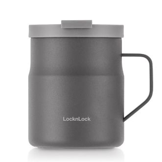 乐扣乐扣(LOCK&LOCK)  遇见惬意咖啡杯 灰色 LHC4262GRY