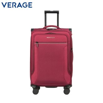 VERAGE  行李箱男牛津帆布拉杆箱子轻便旅行登机箱商务密码箱大容量万向轮 GM21002W/24英寸红色