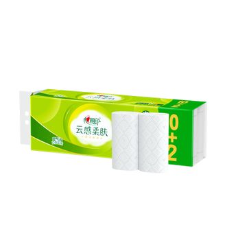 心相印  无芯卷纸云感柔肤4层117克*12卷卫生纸RW1712
