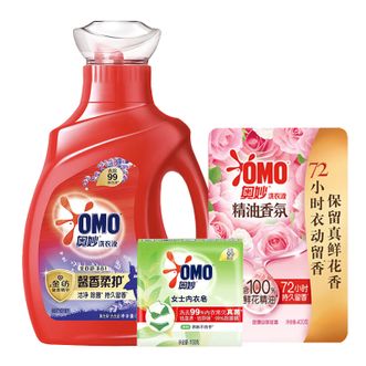 奥妙  洗衣液组合套装 (全自动馨香1.9kg洗衣液+香氛洗衣液400g+内衣皂100g）