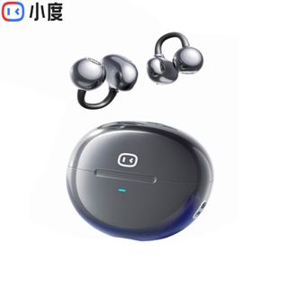 小度/Xiao Du  蓝牙耳机G108青春版【黑色】耳夹式无线运动骨传导概念通话降噪翻译适配苹果华为