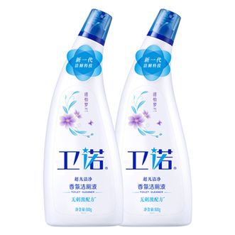 蓝月亮  厕所马桶清洁剂/除菌去污/洁厕灵/洁厕剂  卫诺清怡罗兰香氛洁厕液 500g*2 10000678