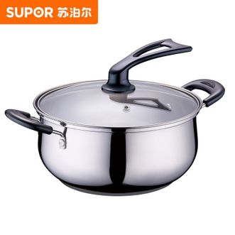 苏泊尔（SUPOR）  汤锅不锈钢泡面锅20cm燃气电磁灶通用锅VT20HS01