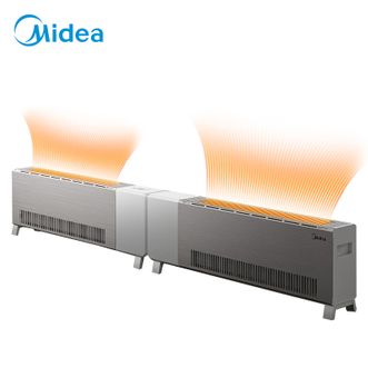 美的/Midea  取暖器  石墨烯踢脚线取暖器  大功率2500W 折叠式电暖器电暖气移动地暖烤火炉  HDS25YQL
