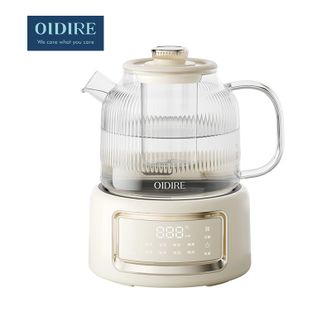 OIDIRE  全玻璃养生壶 0胶水婴儿恒温水壶 智能花茶壶（玻璃茶漏款）1L