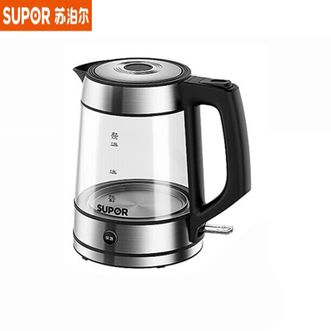 苏泊尔（SUPOR）  玻璃电水壶SW-17E29A 热水壶高硼硅玻璃电热水壶 1.7L烧水壶 一键保温恒温