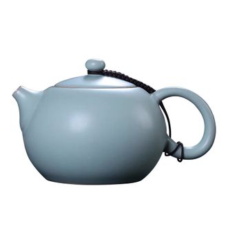 祥业  汝窑茶壶西施壶  约165ml  陶瓷功夫茶具泡茶壶宋代汝窑喝茶泡茶工具