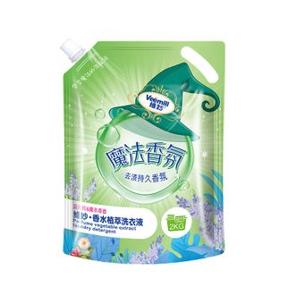 维妙/Veemill  洗衣液除菌洁净留香三合一家用果香型留香实惠袋魔法香氛2KG+除菌洁净500G*2 2KG+500G*2