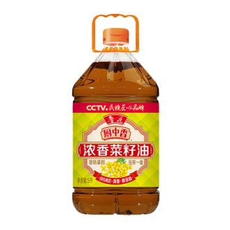鲁花  厨中香浓香菜籽油 低芥酸非转基因压榨  5L 鲁花  厨中香浓香菜籽油 低芥酸非转基因压榨  5L