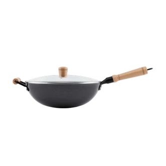 老板/Robam  CJ2T系列防滑圆底精铁炒锅 PCJ-BR2T 32cm 不粘锅炒锅不粘锅炒菜锅具健康无涂层圆底锅【热卖】