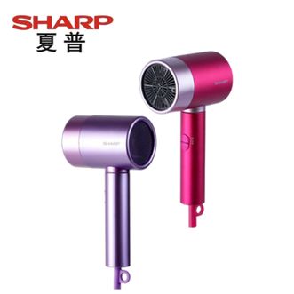 夏普/Sharp  低噪音负离子大风力智能温控护发低音大功率速干电吹风学生 IB-RC46C-P 红色 紫色