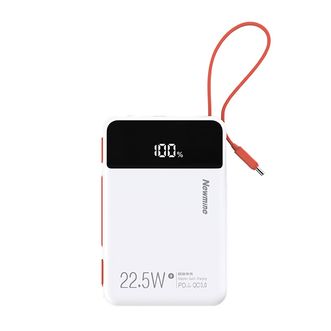纽曼（Newmine）  迷你全兼容1万毫安充电宝移动电源22.5W快充PD快充自带线 P168