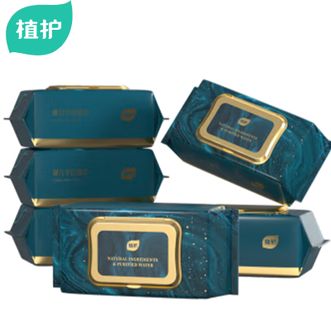 植护  韧享婴儿手口湿巾紧密交铺工艺不易破不掉絮柔软更亲肤80片*5包