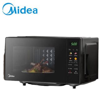 美的/Midea  微波炉按键平板加热家用20L大容量速热智能解冻微波炉PM20A4