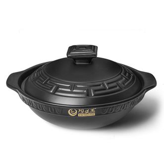 陶煲王（TAOBAOWANG）  1.1L升级款汉风煲可干烧煲仔饭砂锅煲汤锅陶瓷耐高温炖汤土沙锅QB-2407G
