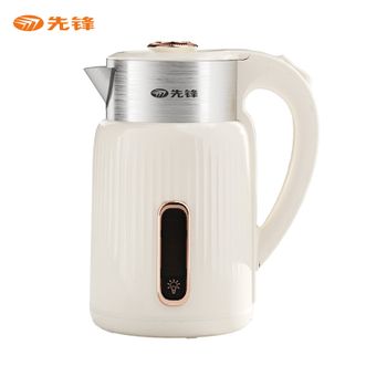 先锋  电热水壶电水壶家用1.8L容量电开水壶烧水壶恒温热水壶煮水壶煮茶壶双层防烫