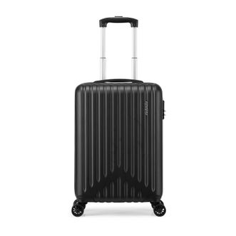 美旅/American Tourister  GROBEN T系列 20英寸经典竖纹行李箱 轻便耐用登机箱 黑色TX9*09001 别致时尚 匠心独具 拖滑顺畅 隔层丰富