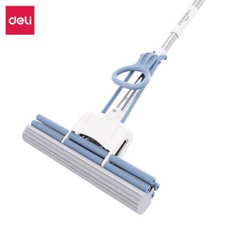 得力/deli得心系列滚轮式38cm胶棉拖把LQ140